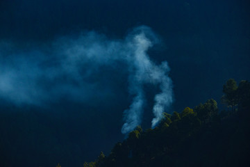 Fototapeta premium smoke in the sky