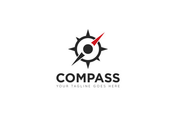 compass logo and travel navigation icon vector illustration