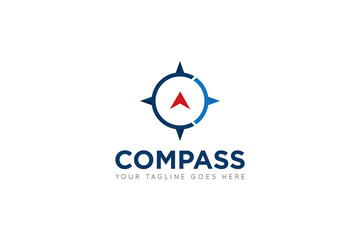 compass logo and travel navigation icon vector illustration