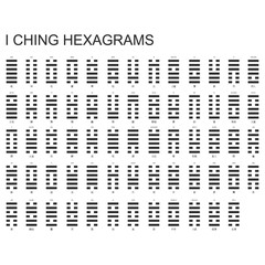 Vector symbols with I Ching Hexagrams
