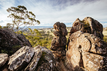 Hanging Rock in Macedon Ranges Australia