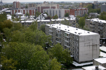 Kaunas Lithuania. Snow on May 12 morning in Kaunas.  weather lithuania, snow kaunas may spring...