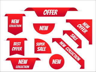 Sale banner template set design