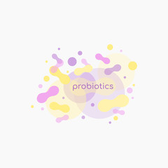 Probiotics Bacteria Vector Logo