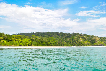 tropical beach with turquoise waters