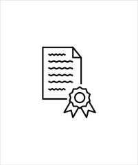 document icon,vector best line icon.