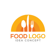 Food Concept Logo Design Template