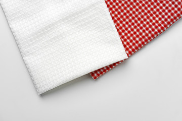 Fototapeta premium kitchen cloth (napkin) isolated on white background