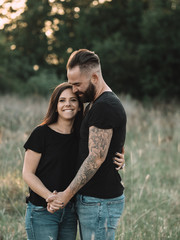 happy young couple outdoor
