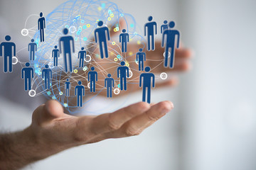  Digital Network and data concept.