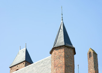 Fototapeta na wymiar Tower of castle Doornenburg in Doornenburg, Netherlands