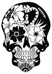 Day of  The Dead  sugar skull . Vector illustration