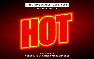text effect - hot
