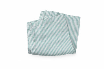 One striped blue colored pure cotton linnen napkin