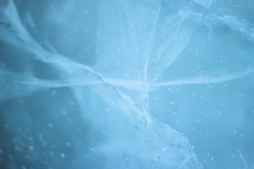 abstract blue background with snow