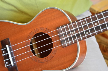 Fototapeta na wymiar acoustic guitar close up