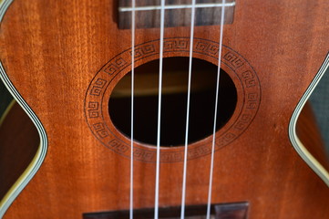 acoustic guitar close up