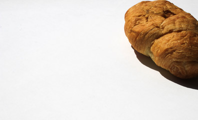 Croissant on a white background