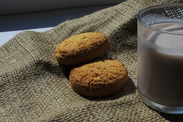 Cookies on a piece of cloth