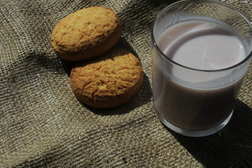 Cookies on a piece of cloth