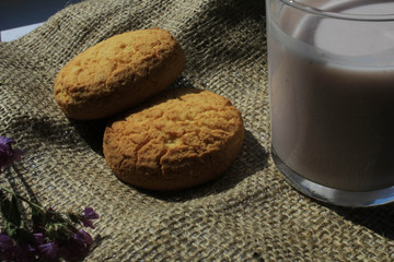 Cookies on a piece of cloth