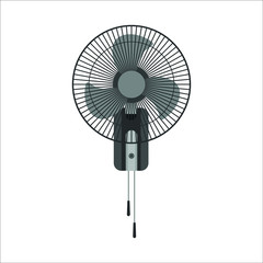 fan on white background. wall, icon, vector, illustration