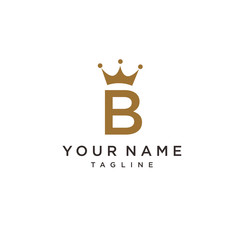 B king logo design. Premium letter B logo design. Luxury linear creative monogram.