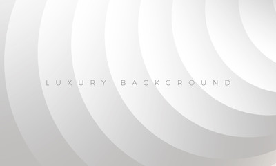 Modern silver grey background with stylish curved elements. Premium Luxury light white-gray wallpaper and background illustration. Rich abstract design for header, website template, landing, banner