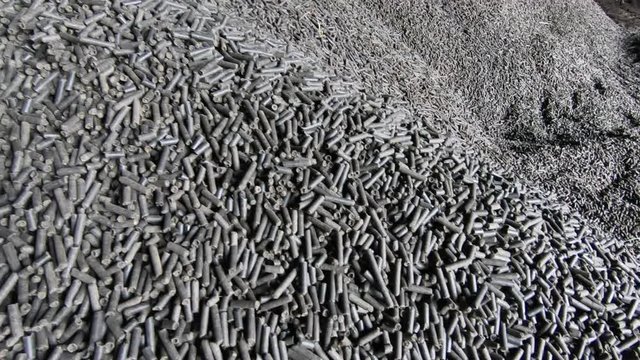 Production of heat-treated sludge in the form of granules at modern sewage treatment facilities. Phosphorus-nitrogen fertilizers. Sochi, Russia.
