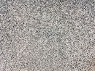 Grey small pebbles, stones, gravel, rock