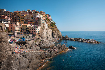 Fototapeta na wymiar Manarola village in Cinque Terre, Italy