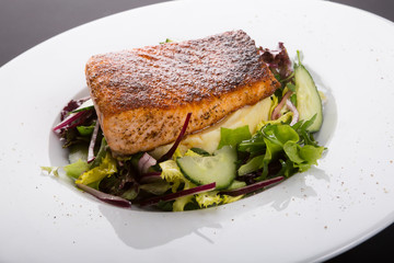 Fried white fish fillet