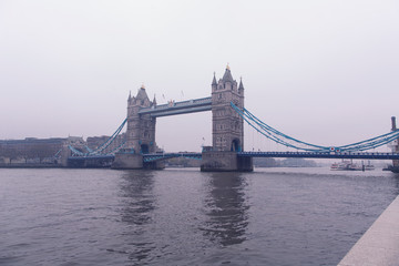 Obraz na płótnie Canvas View Of Bridge Over River