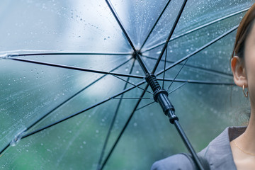 雨・傘・女性