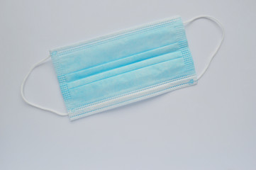 medical mask on a white background. medical worker day. chemist day. World Trauma Day