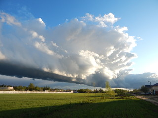 Fototapeta na wymiar summer landscape with clouds