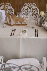 table setting for a dinner