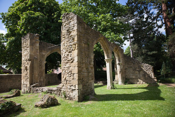 The Abbey ruins in Abingdon, Oxfordshire, UK