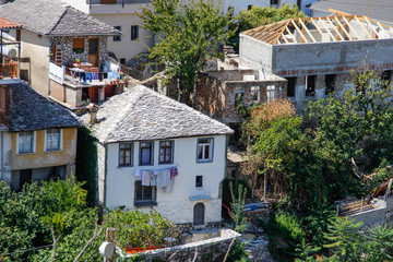The ancient medieval city of Gjirokastër in southern Albania is a UNESCO World Heritage Site and a popular tourist destination in Albania. Ancient Ottoman city