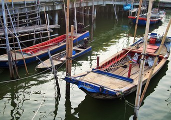 Fototapeta na wymiar Fisherman’ boat in Thailand