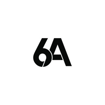 6a letter original monogram logo design