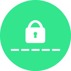 Safety lock vector icon