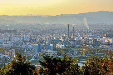 京都宇治市の都市風景