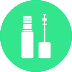 Makeup mascara vector icon