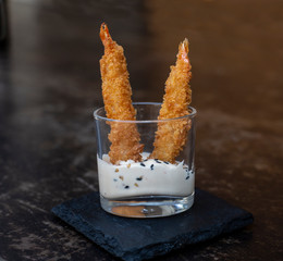jaimito, gamba frita crujiente