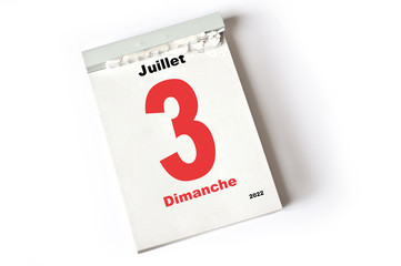  3 Juillet 2022