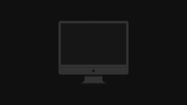 Apple Imac monitor screen motion animation
