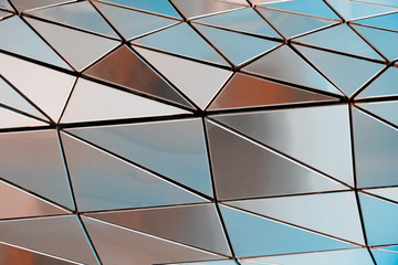 Metal wall of triangles