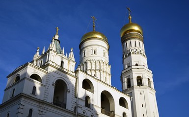 Fototapeta na wymiar Architecture of Moscow Kremlin. Popular landmark.