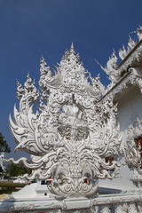 White temple of Wat Rong Khun, Thailand